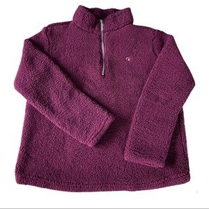 Limited Too Girls' Fuzzy Burgundy Long Sleeve Pullover Sweater  XL 12